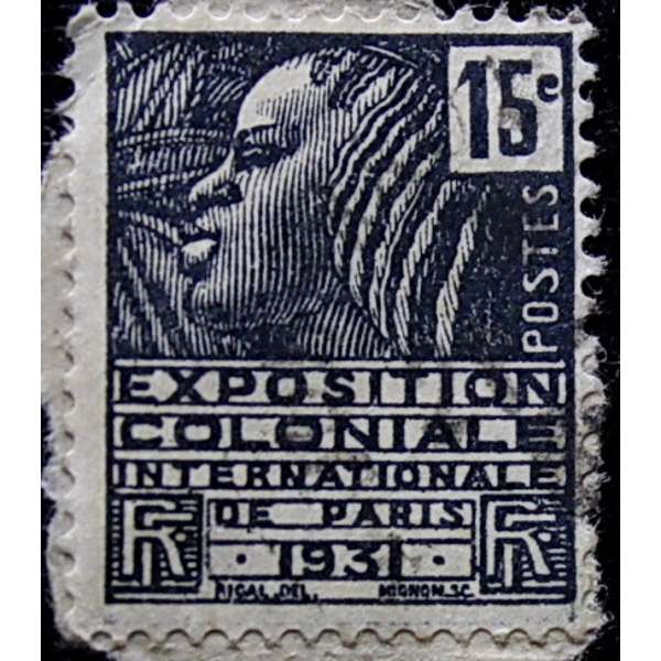 ZNÁMKA FRANCIE KOLONIE 1931 15 cent
