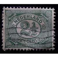 ZNÁMKA HOLANDSKO 1899-1935 2 1/2 cent ZELENÁ