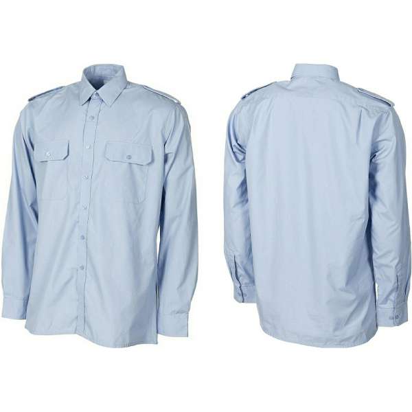 KOŠILE HOLAND SLUŽEBNÍ DLOUHÝ RUKÁV SVĚTLE MODRÁ