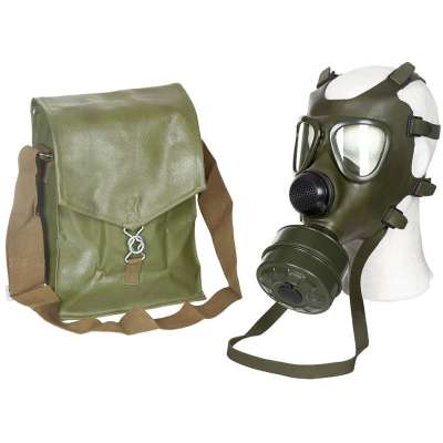 MASKA PLYNOVÁ RUMUNSKO M74 S TAŠKOU orig OLIV