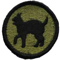 NÁŠIVKA US KRUH 55mm 81st INFANTRY DIVISION OLIV-ČERNÁ