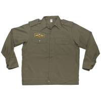 BUNDOKOŠILE ČSLA S NÁŠIVKOU DLOUHÝ RUKÁV OLIV