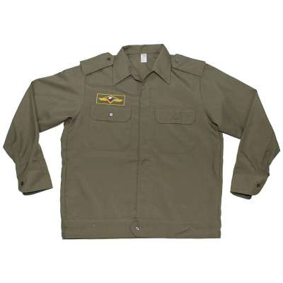 BUNDOKOŠILE ČSLA S NÁŠIVKOU DLOUHÝ RUKÁV OLIV