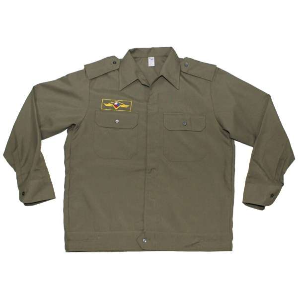 BUNDOKOŠILE ČSLA S NÁŠIVKOU DLOUHÝ RUKÁV OLIV