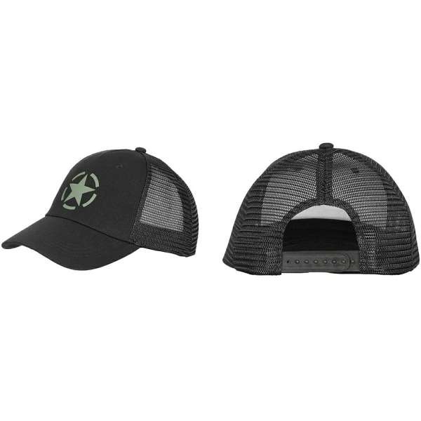 ČEPICE BASEBALL Trucker SE SÍŤKOU STAVITELNÁ ČERNÁ
