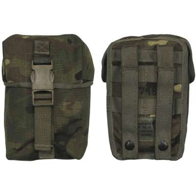 POUZDRO BRIT NA PATRONY LMG 100,Osprey MK IV, 10x18x9cm orig MTP