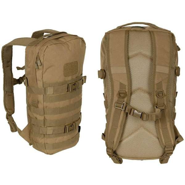 RUKSAK Daypack 15 LTR 23x43x8cm NASTAVITELNÝ, BŘIŠNÍ PÁS COYOTE TARN