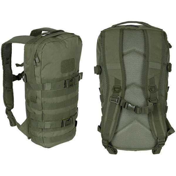 RUKSAK Daypack 15 LTR 23x43x8cm NASTAVITELNÝ, BŘIŠNÍ PÁS OLIV