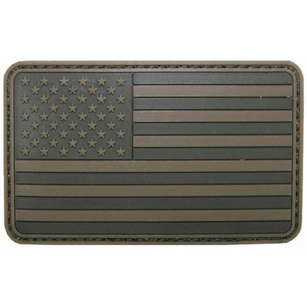 NÁŠIVKA PVC VLAJKA USA 8x5cm SUCHÝ VELCRO