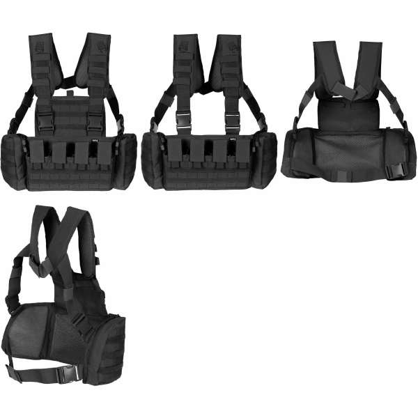 VESTA TAKTICKÁ Chest Rig Mission 1,2kg ČERNÁ