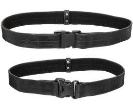 OPASEK BRIT POLICIE 5cm KOŽENÝ PVC PŘEZKA orig ČERNÝ