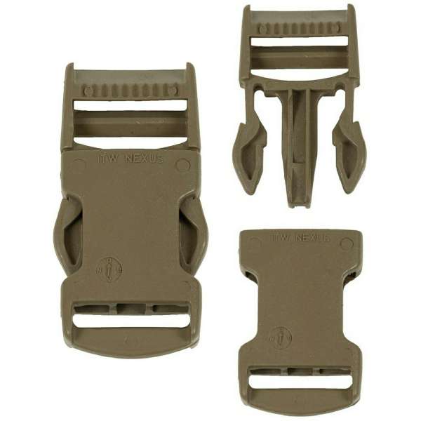 PŘEZKA BRIT NEXUS 10ks 25mm 2DÍLY orig KHAKI