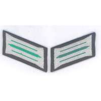 NÁŠIVKA NVA POHRANIČNÍ VOJSKO výložky 70x30mm 30 ŘADOVÝ VOJÁK