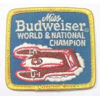 NÁŠIVKA US 78X72mm US MISS BUDWEISER