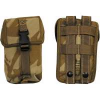 POUZDRO BRIT OPASKOVÉ MOLLE UTILITY MALÉ 10x16x6cm orig DPM DESERT