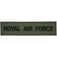 NÁŠIVKA BRIT 4R 145x35mm ROYAL AIR FORCE OLIV