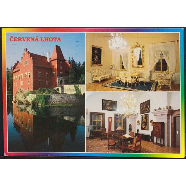 Pohled ČERVENÁ LHOTA ZÁMEK Š BAR PROŠLÝ