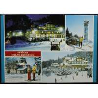 Pohled DOLNÍ BRUSNICE CHATA POD ZVIČINOU Š BAR ČISTÝ