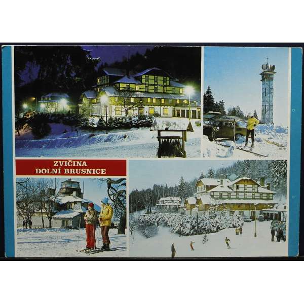 Pohled DOLNÍ BRUSNICE CHATA POD ZVIČINOU Š BAR ČISTÝ