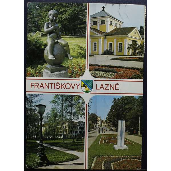 Pohled FRANTIŠKOVY LÁZNĚ SOCHA V BAR PROŠLÝ