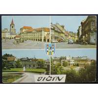 Pohled JIČÍN Gottwaldovo náměstí 1973 Š BAR PROŠLÝ