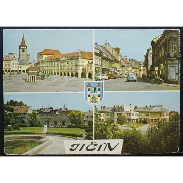 Pohled JIČÍN Gottwaldovo náměstí 1973 Š BAR PROŠLÝ