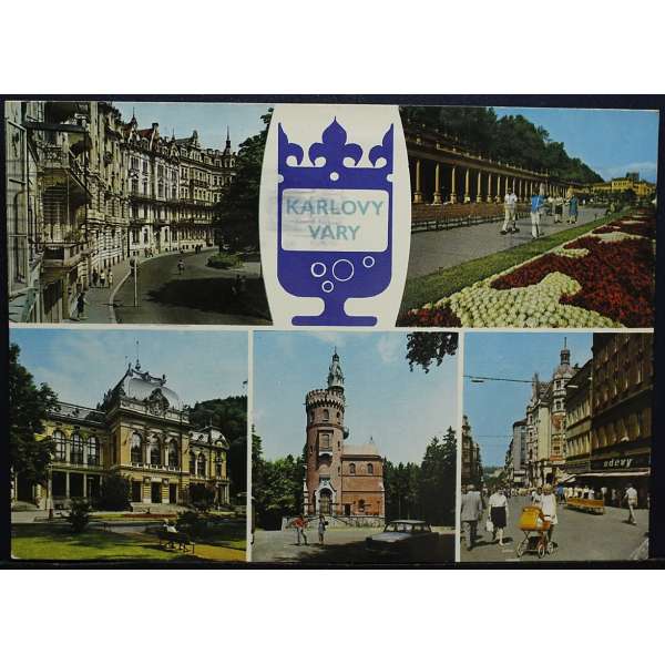 Pohled KARLOVY VARY VOLGOGRADSKÁ ULICE Š BAR PROŠLÝ