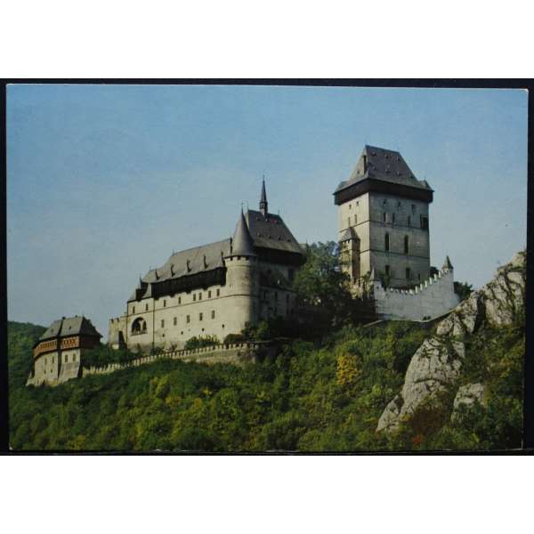 Pohled KARLŠTEJN SKALNÍ HRAD Š BAR PROŠLÝ