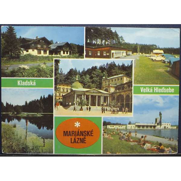 Pohled MARIÁNSKÉ LÁZNĚ KLADSKÁ,VELKÁ HLEĎSEBE Š BAR PROŠLÝ