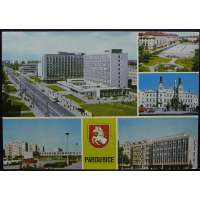 Pohled PARDUBICE BUDOVA CHEMIE Š BAR PROŠLÝ