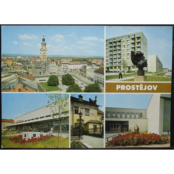 Pohled PROSTĚJOV NÁMĚSTÍ 9.KVĚTNA Š BAR ČISTÝ