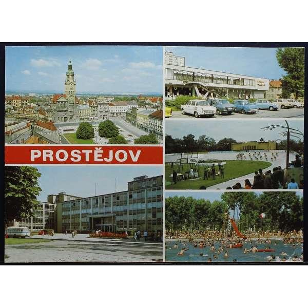 Pohled PROSTĚJOV STŘED MĚSTA Š BAR ČISTÝ
