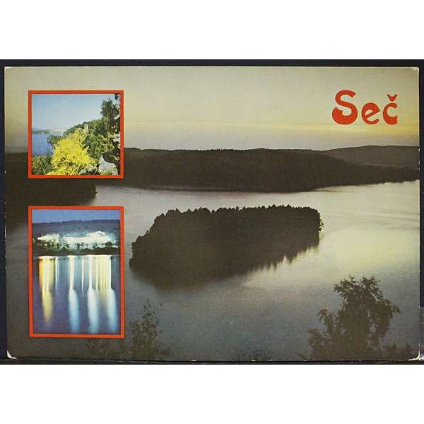 Pohled SEČ JEZERO NA CHRUDIMCE HRAD OHEB Š 03 BAR ČISTÝ