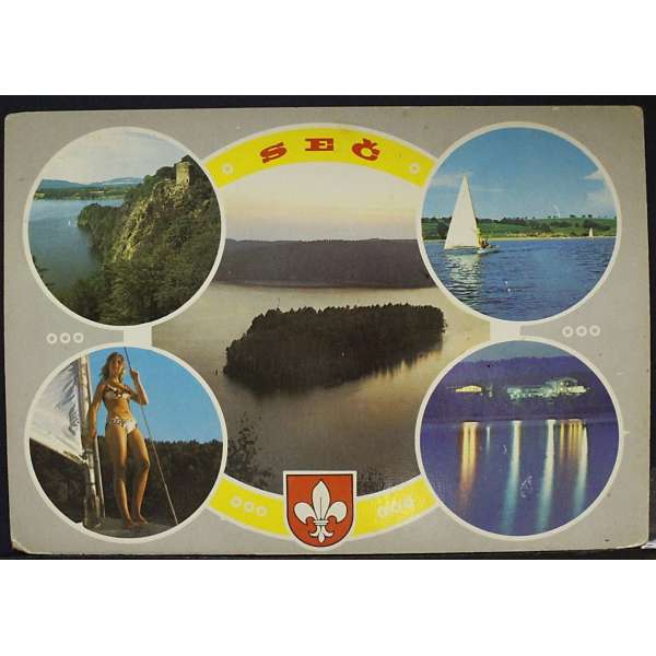 Pohled SEČ JEZERO NA CHRUDIMCE HRAD OHEB Š BAR PROŠLÝ