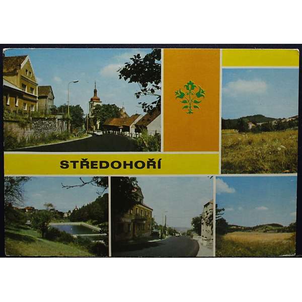 Pohled STŘEDOHOŘÍ BOŘISLAV POD MILEŠOVKOU Š BAR PROŠLÝ