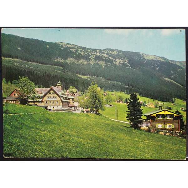 Pohled ŠPINDLERŮV MLÝN DĚTSKÁ OZDRAVOVNA V ÚDOLÍ SV.PETRA Š BAR PROŠLÝ