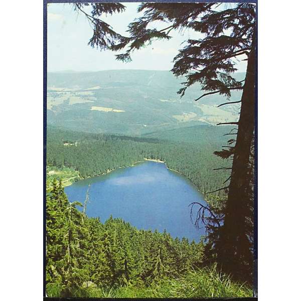Pohled ŠUMAVA ČERNÉ JEZERO V BAR PROŠLÝ
