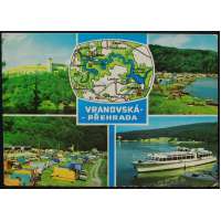 Pohled VRANOV NAD DYJÍ PŘEHRADA MAPA Š BAR ČISTÝ