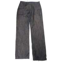 KALHOTY JEANS PRACOVNÍ F a F ČERNO-YELLOW