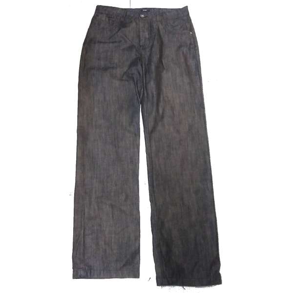 KALHOTY JEANS PRACOVNÍ F a F ČERNO-YELLOW