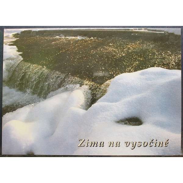 Pohled ZIMA NA VYSOČINĚ Š BAR ČISTÝ