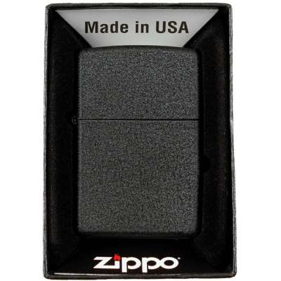 ZAPALOVAČ US Zippo Black Crackle orig ČERNÝ