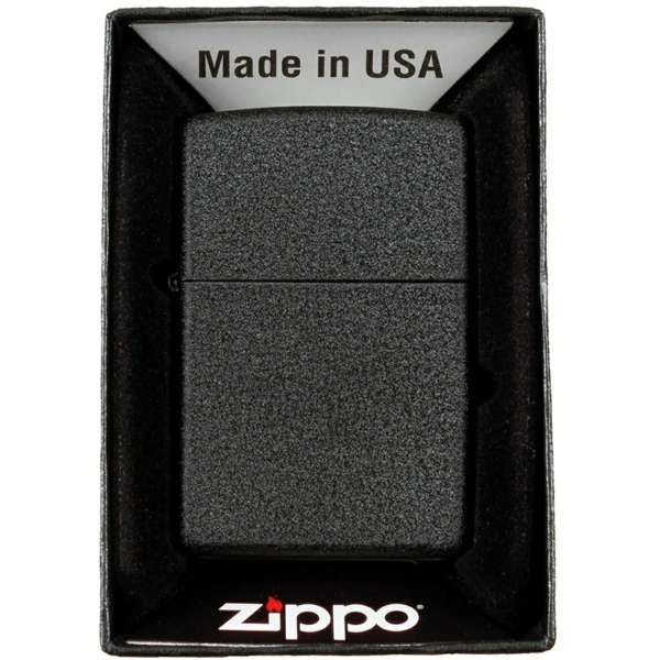 ZAPALOVAČ US Zippo Black Crackle orig ČERNÝ