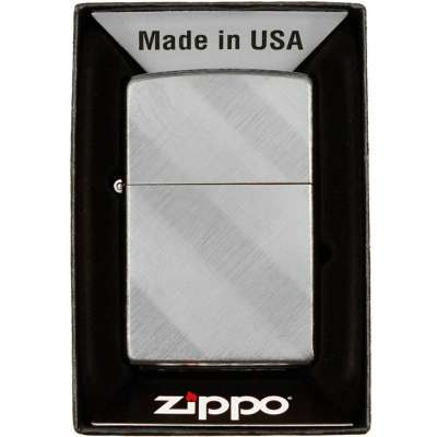 ZAPALOVAČ US Zippo Diagonal Weave orig STÍBRNÝ