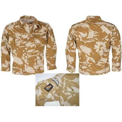 BLŮZA BRIT COMBAT Lightweight 2 NÁŠIVKY VÝSADKÁŘI orig DPM DESERT