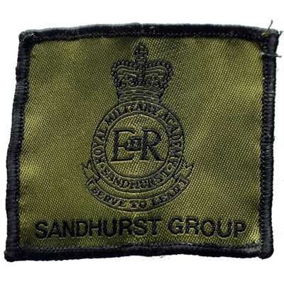 NÁŠIVKA BRIT 4R SANDHURST GROUP ROYAL MILITARY ACADEMY 55x50mm OLIV