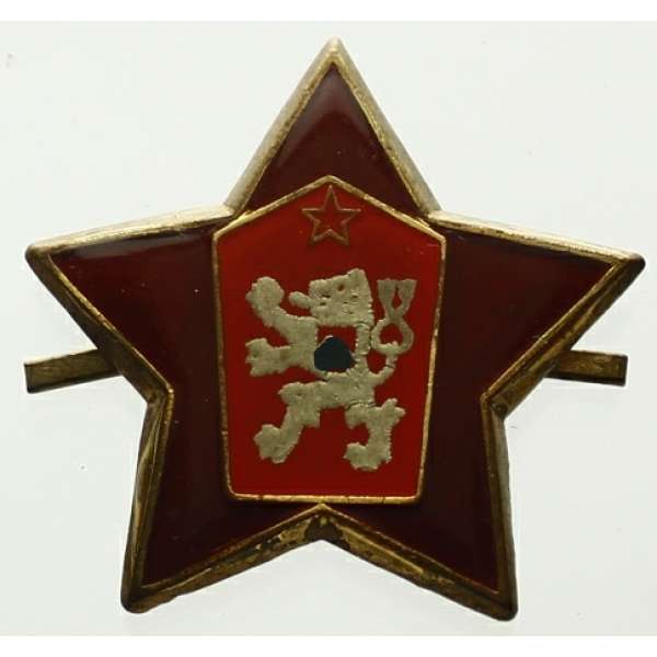 ODZNAK ČSSR LM Lidové Milice ČEPICOVÝ 32x32mm