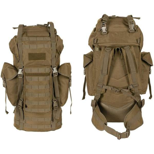 RUKSAK BW COMBAT MOLLE 65 LTR ALU-KONSTRUKCE COYETE