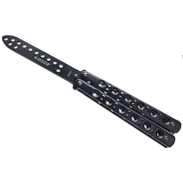 NŮŽ MOTÝLEK KANDAR ŠKOLNÍ 22,5cm, ČEPEL 10,5cm MASIV ČERNÝ
