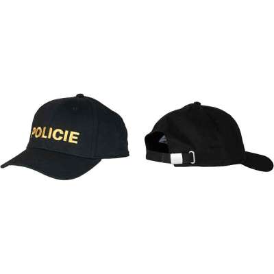 ČEPICE POLICIE ČR BASEBALL STAVITELNÁ VYŠITÝ NÁPIS BAVLNA orig ČERNÁ